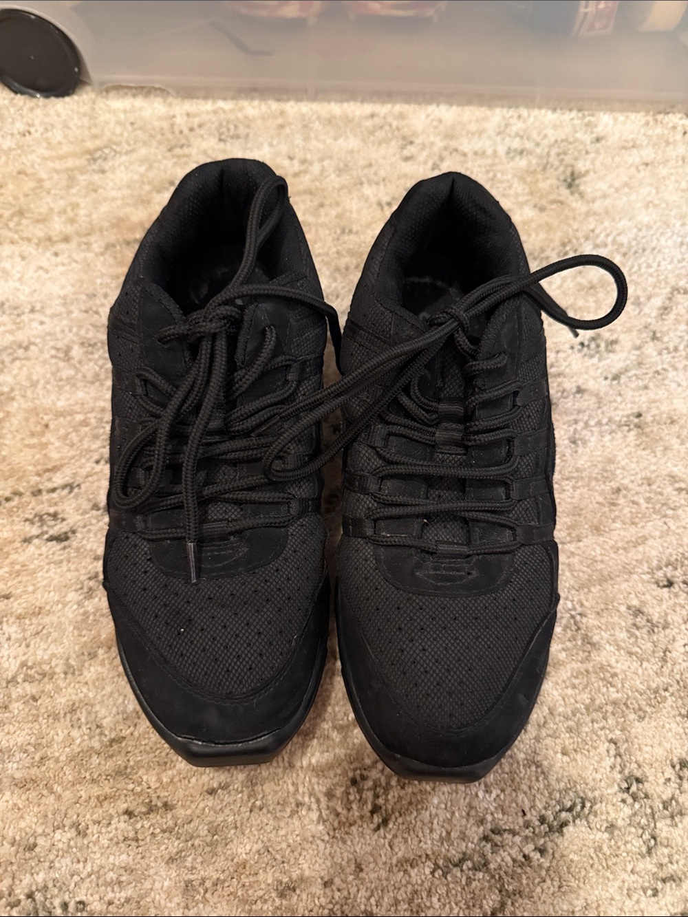 Capezio Women's All-Black Athletic Lace-Up Sneakers